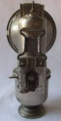 Herm. Riemann Fahrrad Karbidlampe Detektiv 250D geschliffenes Glas (113848)