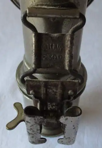 Herm. Riemann Fahrrad Karbidlampe Detektiv 250D geschliffenes Glas (113848)