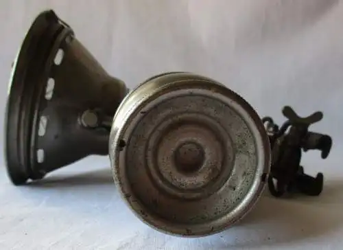 Herm. Riemann Fahrrad Karbidlampe Detektiv 250D geschliffenes Glas (113848)