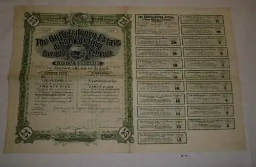 25 Aktien à 1 Pfund The Buffelsdoorn Estate & Gold Mining Johannesburg (127993)