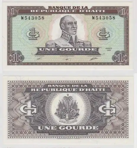 1 Gourde Banknote Banque de la Republique D´Haiti 1989 (120455)