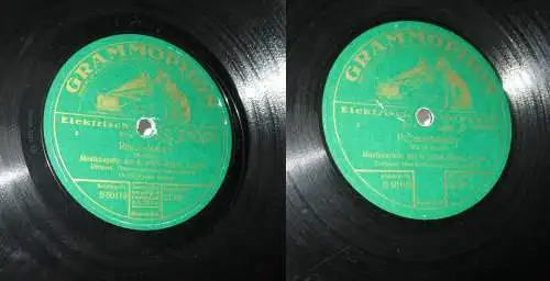 156123 Schellackplatte Grammophon Musikkapelle 3.Batl. 9. Inf. Regt. Revuemarsch