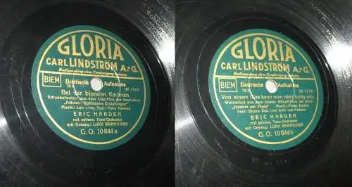 Schellackplatte Gloria "Von einem Glas kann man nicht lustig sein" (155932)