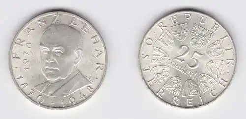 25 Schilling Silber Münze Österreich 1970 Franz Lehar 1870-1948 (155530)