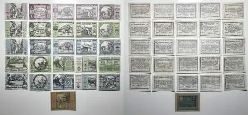26 Banknoten 10 bis 60 Heller Notgeld Spitz an der Donau 1920 (154824)