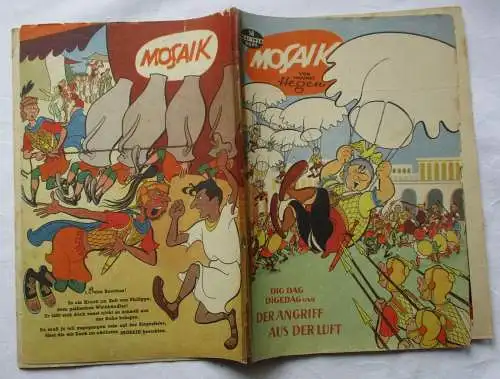 Mosaik von Hannes Hegen Digedag Nr 18 von 1958 Der Angriff aus der Luft (121618)