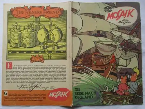 Mosaik von Hannes Hegen Digedag Nr. 63 von 1962 Die Reise nach England (133036)