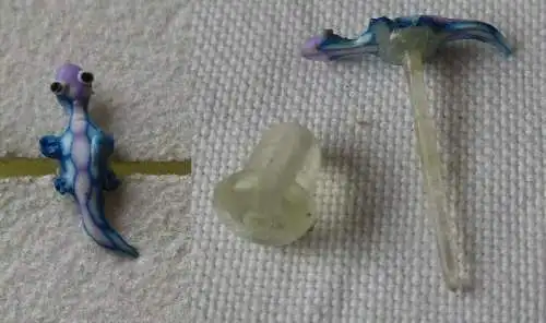 dekorativer Ohrring Ohrstecker in Form eines Geckos Eidechse (163061)