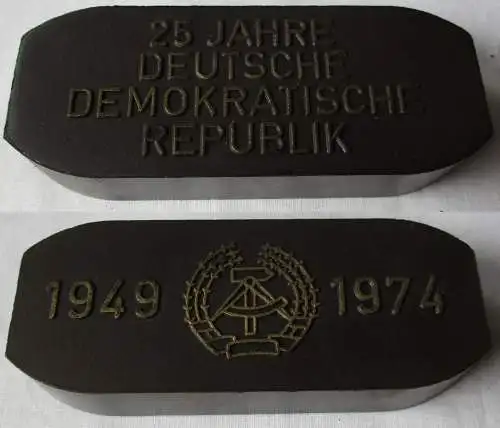 DDR Sammler Brikett 25 Jahre Deutsche Demokratische Republik 1949 1974 (113631)