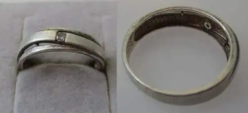 charmanter 925er Sterling Silber Damen Ring mit kleinem Edelstein (134105)