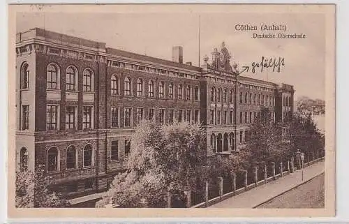 46463 Ak Cöthen (Anhalt) Deutsche Oberschule 1927