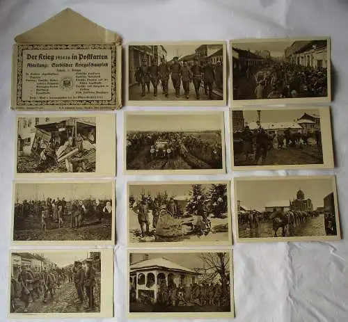 55987/Mappe mit 10 Ak Serbischer Kriegsschauplatz der Krieg 1914/16