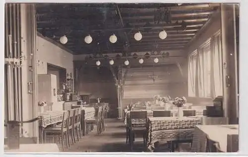 68317 Foto Ak Chemnitz Restaurant Innenansicht 1938