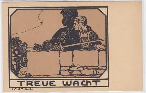 80423 Patriotika Reim Ak "Treue Wacht" 1.Weltkrieg