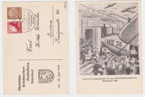 903911 GS Ak Rheinische Briefmarken Ausstellung Düsseldorf 1936