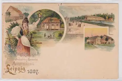 904305 AK Sächsisch-Thüringische Industrie- & Gewerbe Ausstellung Leipzig 1897