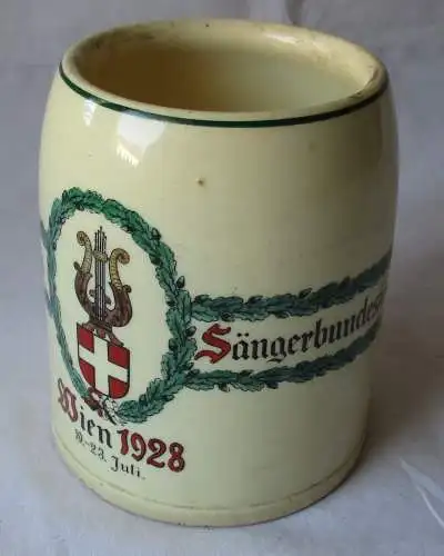 Steinkrug 10. Deutsches Sängerbundesfest Wien 19.-23. Juli 1928 (101915)