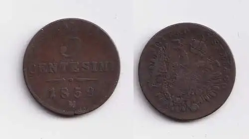 3 Centesimi Kupfer Münze Österreich 1852 M f.ss (143989)