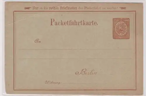 10188 Privatpost Ganzsache Berliner Omnibus & Packetfahrtkarte AG 2 Pfennig