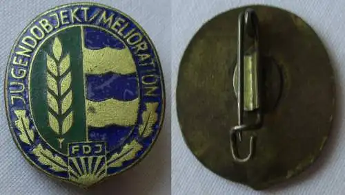 DDR Abzeichen FDJ Freie Deutsche Jugend - Jugendobjekt Melioration (102247)