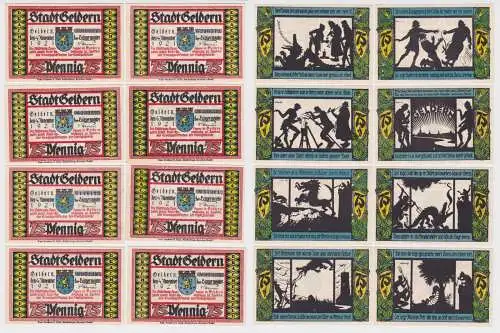 8 x 75 Pfennig Banknoten Notgeld Stadt Geldern 4.11.1921 (164286)