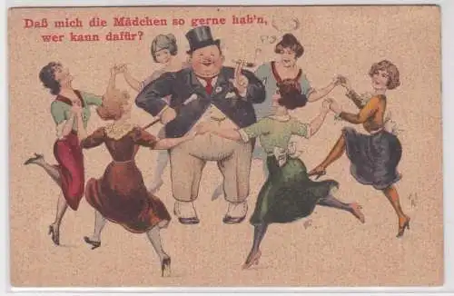 903836 Humor Ak "Daß mich die Mädchen so gerne hab´n wer kann dafür?" 1926