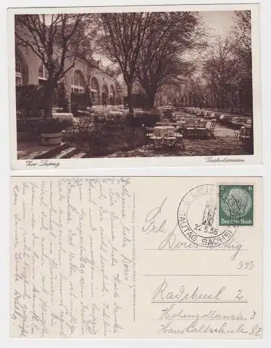 903980 Ak ZOO Leipzig Gartenterrasse 1938