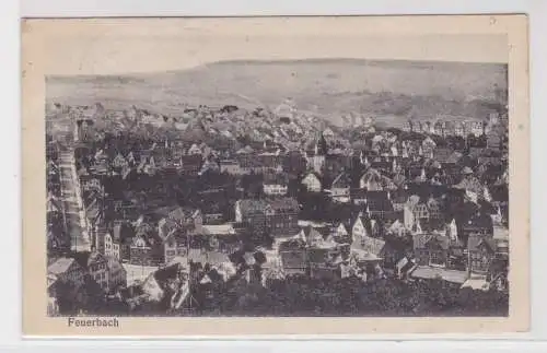 903240 Feldpost Ak Feuerbach Totalansicht  1917