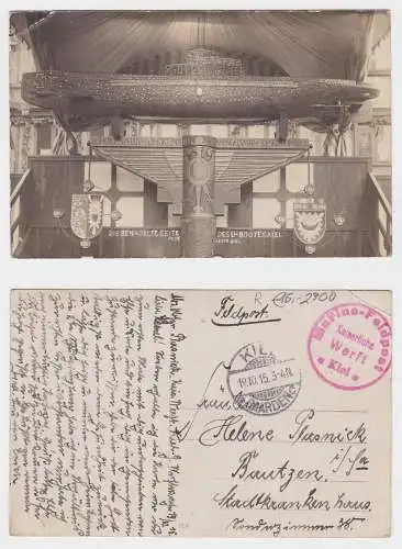 903910 Feldpost Ak Kiel die benagelte Seite des U-Bootes 1915