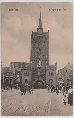 89973 Ak Rostock - Kröpeliner Tor 1919