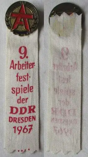 DDR Abzeichen 9. Arbeiterfestspiele der DDR Dresden 1967 (164220)