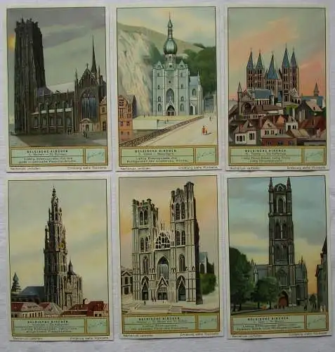 Liebigbilder Serie 1046 "Belgische Kirchen" komplett 1933 (6/166920)