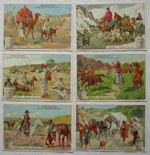 Liebigbilder Serie 568 "Nomadenvölker" komplett 1903 (6/ 167355)