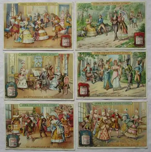 Liebigbilder Serie 519 "Aus altfranzösischer Zeit" komplett 1902 (6/137633)