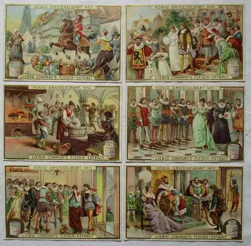 Liebigbilder Serie Nr. 536 König Drosselbart Jahrgang 1902 (6/136703)