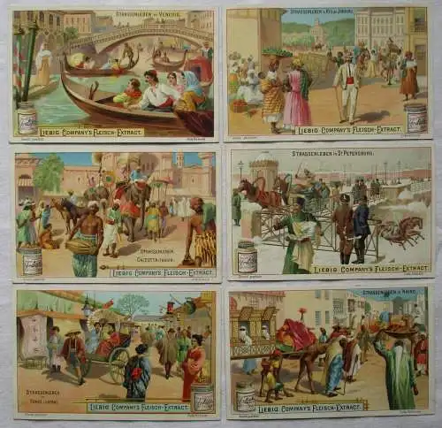 Liebigbilder Serie 513 "Strassenleben" komplett 1901 (6/130135)