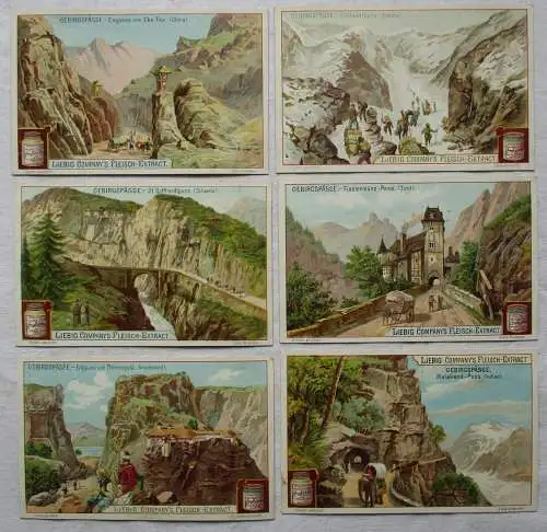 Liebigbilder Serie Nr. 496 Gebirgspässe 1901 (4/113457)