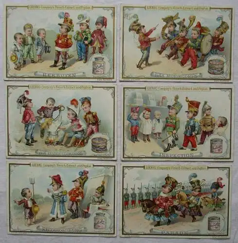 Liebigbilder Serie 467 "Kinderheer", komplett 1900 (4/111656)