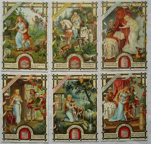 Liebigbilder Serie 423 "Brüderchen und Schwesterchen" komplett 1899 (4/157472)