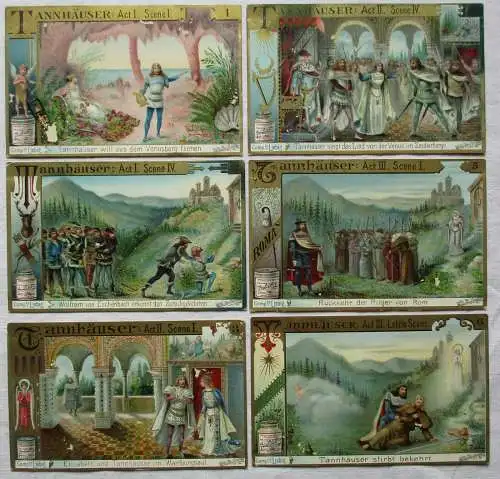 Liebigbilder Serie 341 Tannhäuser (Oper), komplett 1896 (4/153449)