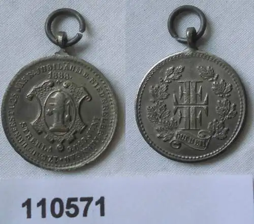 Medaille 17. Gauturnfest 25. jähr. Jubiläum Niederelbe Turngau Strehla 1888(1105