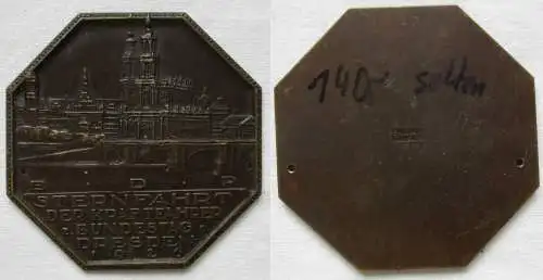 BDR Bronze Plakette Sternfahrt der Kraftfahrer z.Bundestag Dresden 1926 (149500)