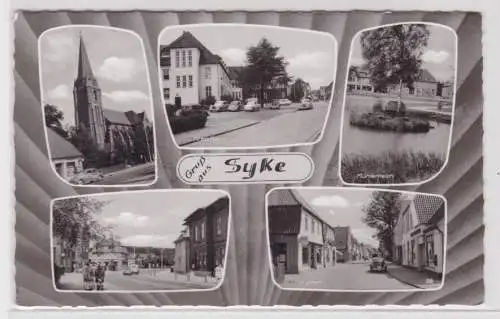 903668 Mehrbild Ak Gruß aus Syke Kreishaus, Hauptstraße usw. 1965
