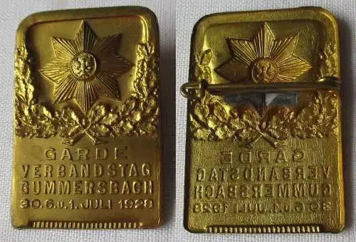 Abzeichen Garde Verbandstag Gummersbach 30. Juni - 1. Juli 1928 (126800)