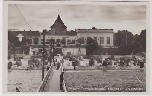 903635 Ak Ostseebad Timmendorferstrand Blick von der Landungsbrücke