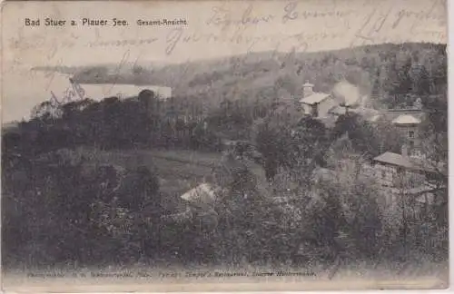 903647 Ak Bad Stuer am Plauer See Gesamtansicht 1906