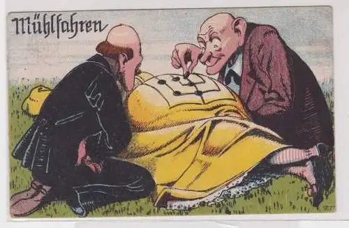 905091 Humor Ak "Mühlfahren" um 1930