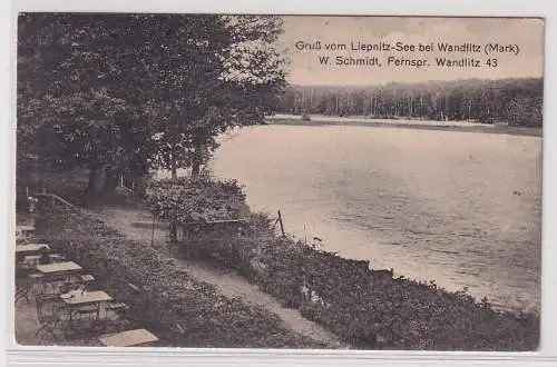 45428 Ak Gruß vom Liepnitz See bei Wandlitz (Mark) 1926