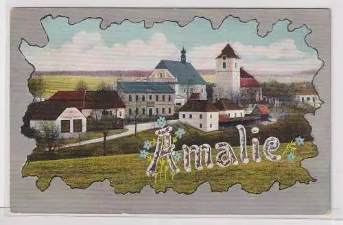 903587 Ak Amalie Sachsen? Ortsansicht um 1900