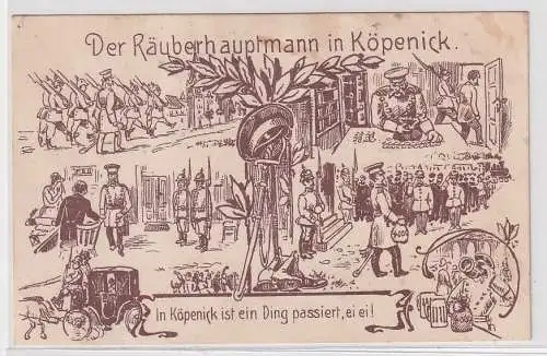 904022 Humor Reim Ak "Der Räuberhauptmann in Köpenick" um 1930